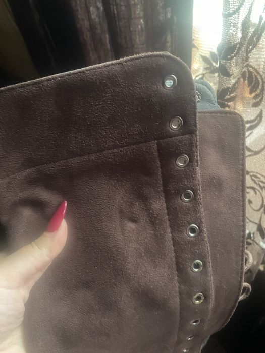 Ботфорти чоботи коричневі розмір 37-37,5