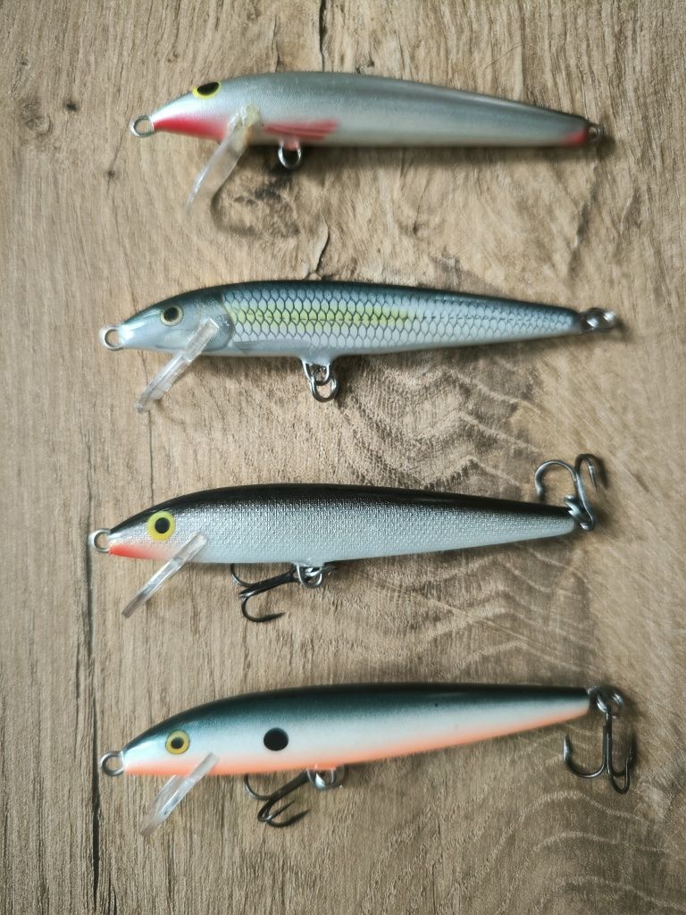 Woblery RAPALA ORGINAL 9CM - 3 szt..  + GLOOG NIKE 8 cm - 1 szt..