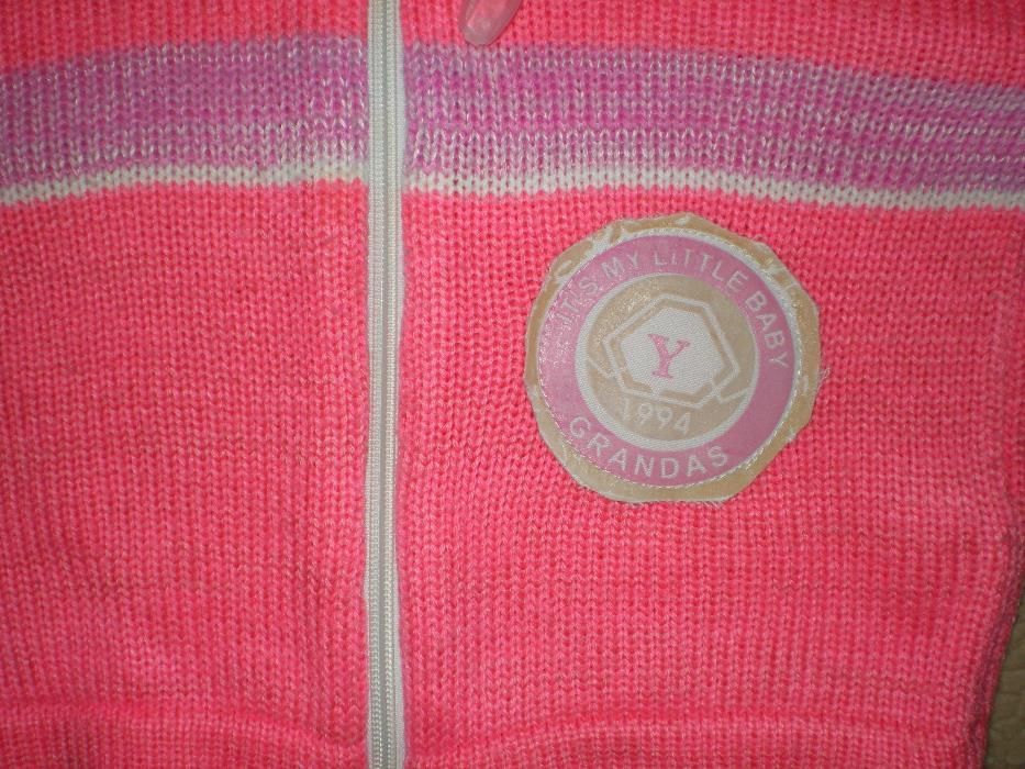 Sweter dziewczęcy rozpinany r 86-92