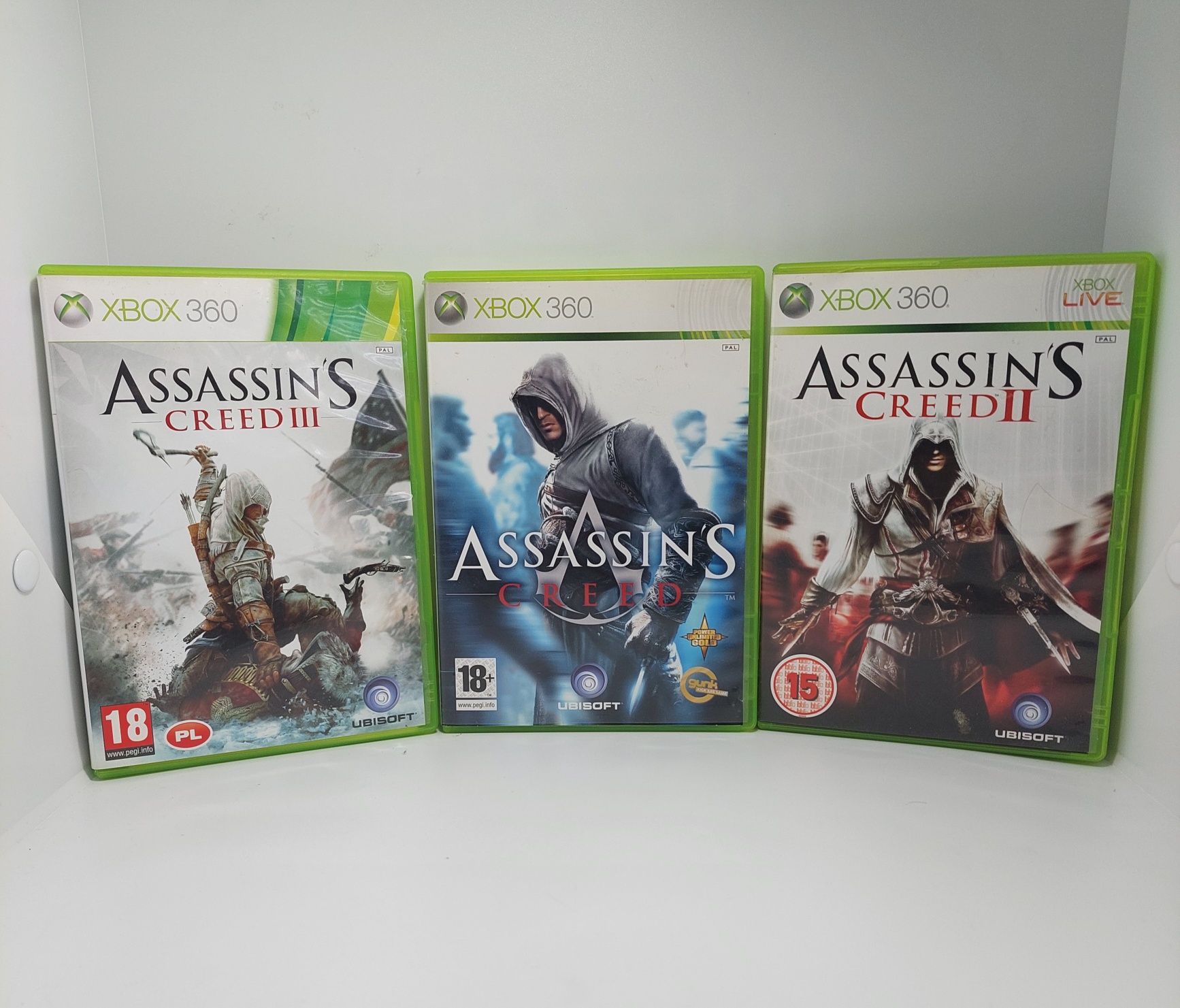 Zestaw Assassins Creed 1 , 2 , 3 xbox360