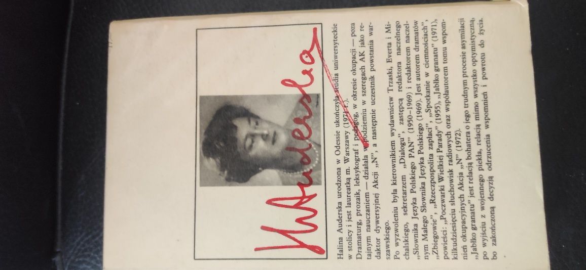 "Jabłko granatu" Halina Auderska