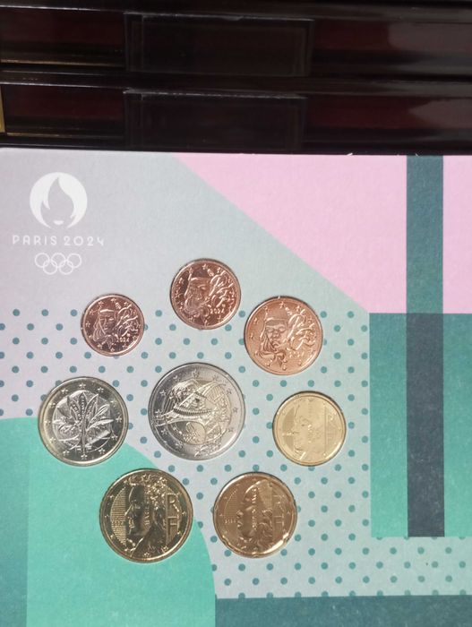 Set França 1 cêntimos a 2€, Coincard 2€ Jogos Olímpicos França, 2024