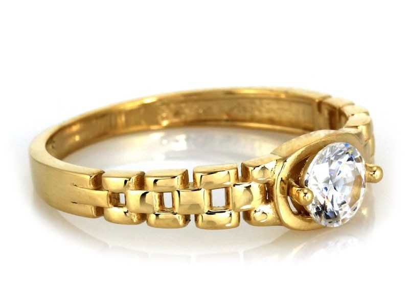 Nowy! Złoty pierścionek R18 0,375 9K 1,96gr !! od Halogsm !!