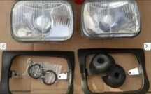 Fiat 126p nowe reflektory przednie + ramki komplet