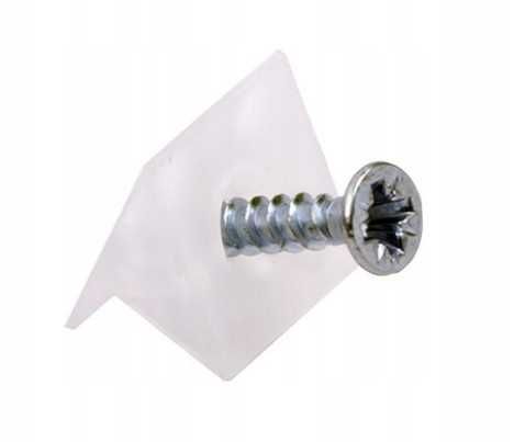 Kątownik FM03 transparentny 8szt do mebli że śrubką