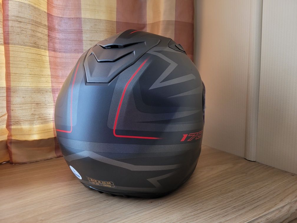 Kask Motocyklowy HJC i70 Cravia czrno-czerwony