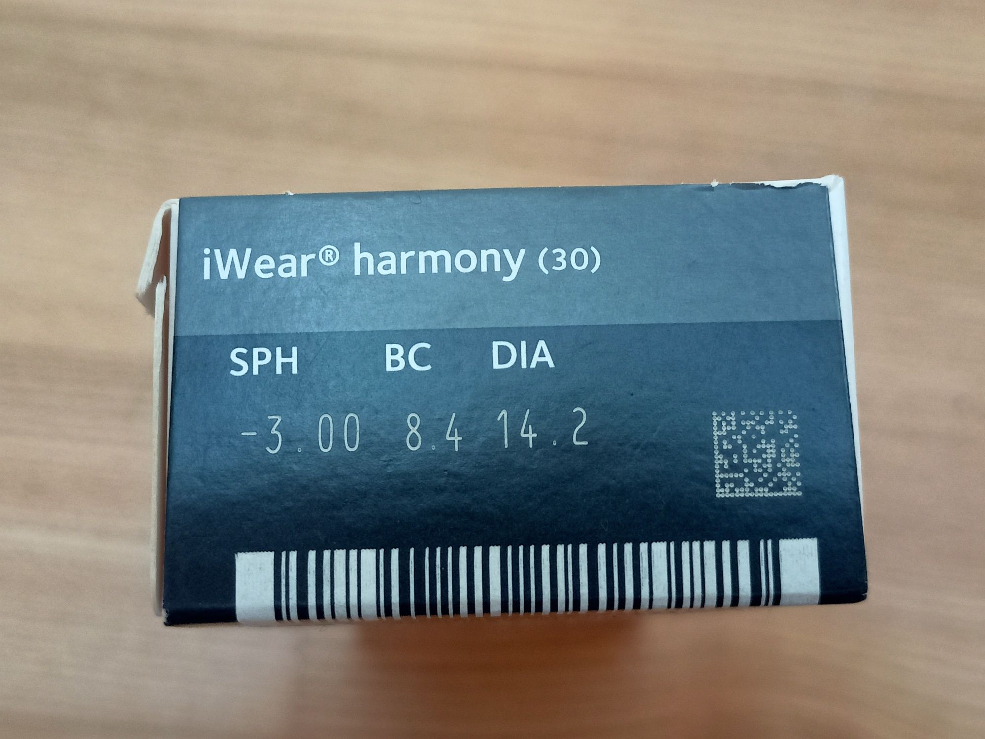 Soczewki iwear. Harmony. Wada -3. Jednodniowe