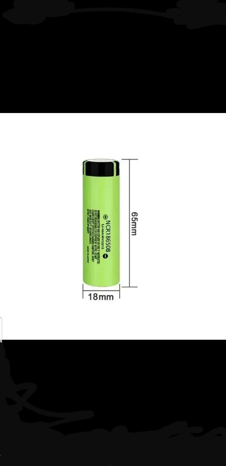 ПРОМИСЛОВИЙ ОРИГІНАЛ Акумулятори 18650 Li-ion Panasonic NCR18650B