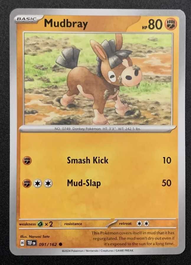 Mudbray - 091/162 - Common - SV5: Temporal Forces - Pokemon TCG