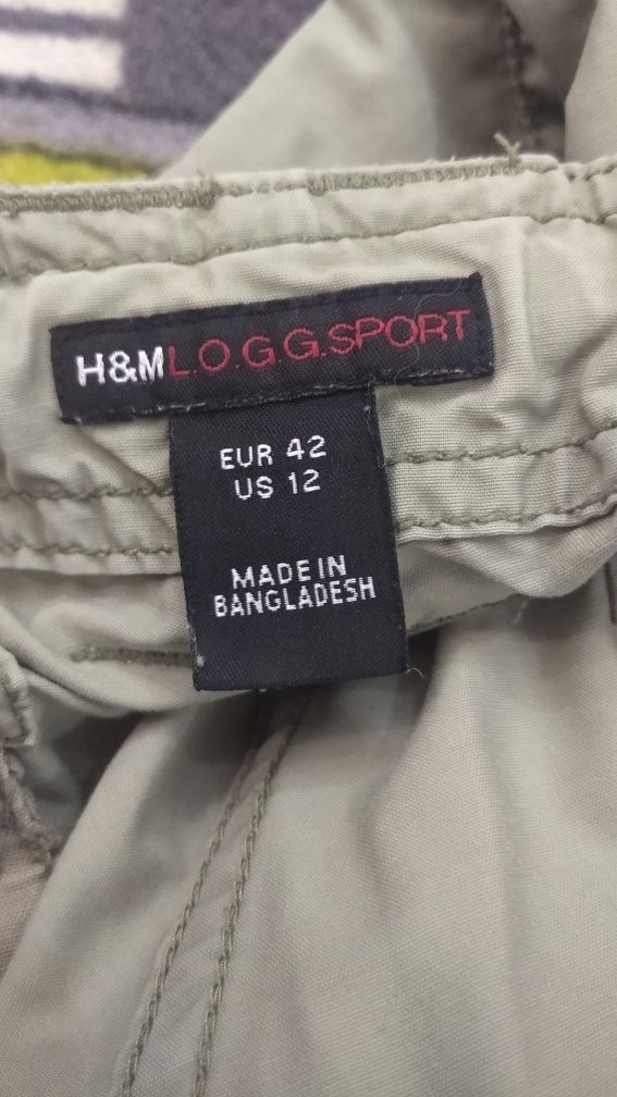 Брюки карго,брюки на утяжках H&M.