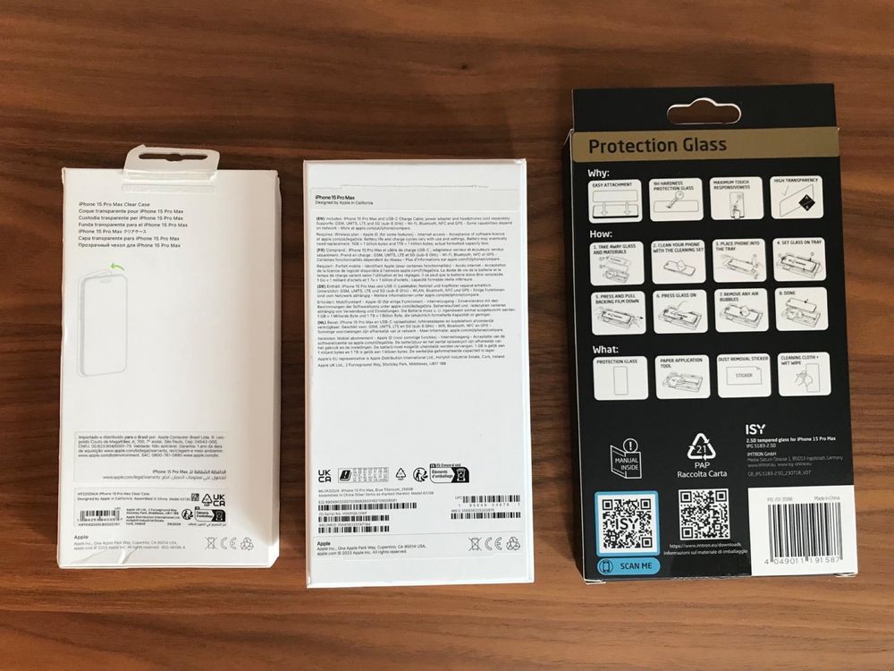 Nowy iPhone 15 Pro Max 256 GB Titanium Blue + Akcesoria