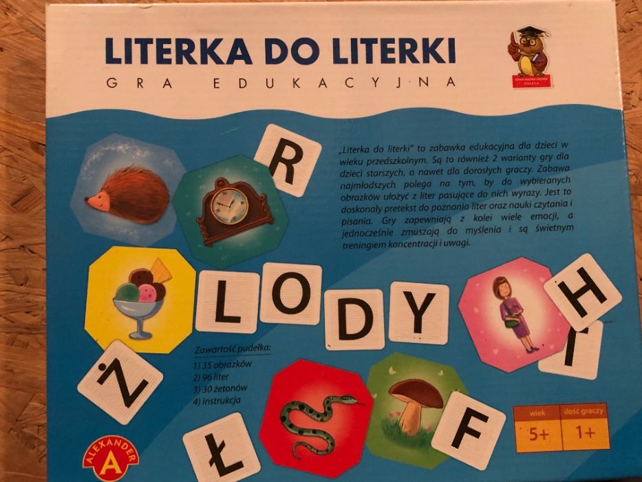 Gra edukacyjna Smok logopedyczna Literka do literki Alexander