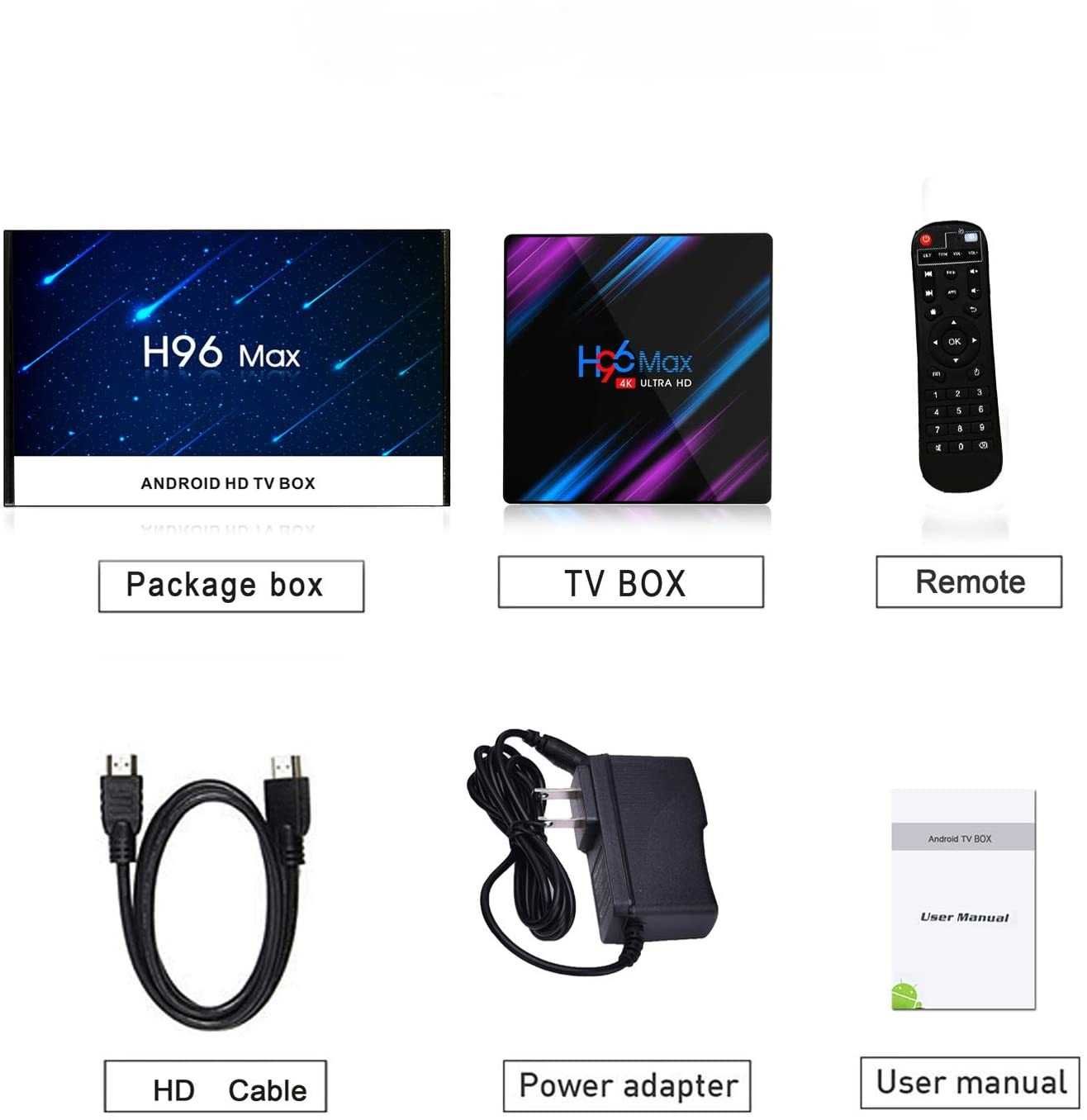 Smart TV BOX H96 MAX ULTRA HD 4K 4 64GB ANDROID 11 odtwarzacz multimed