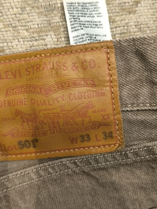 Levi's 501 castanhas 33/34