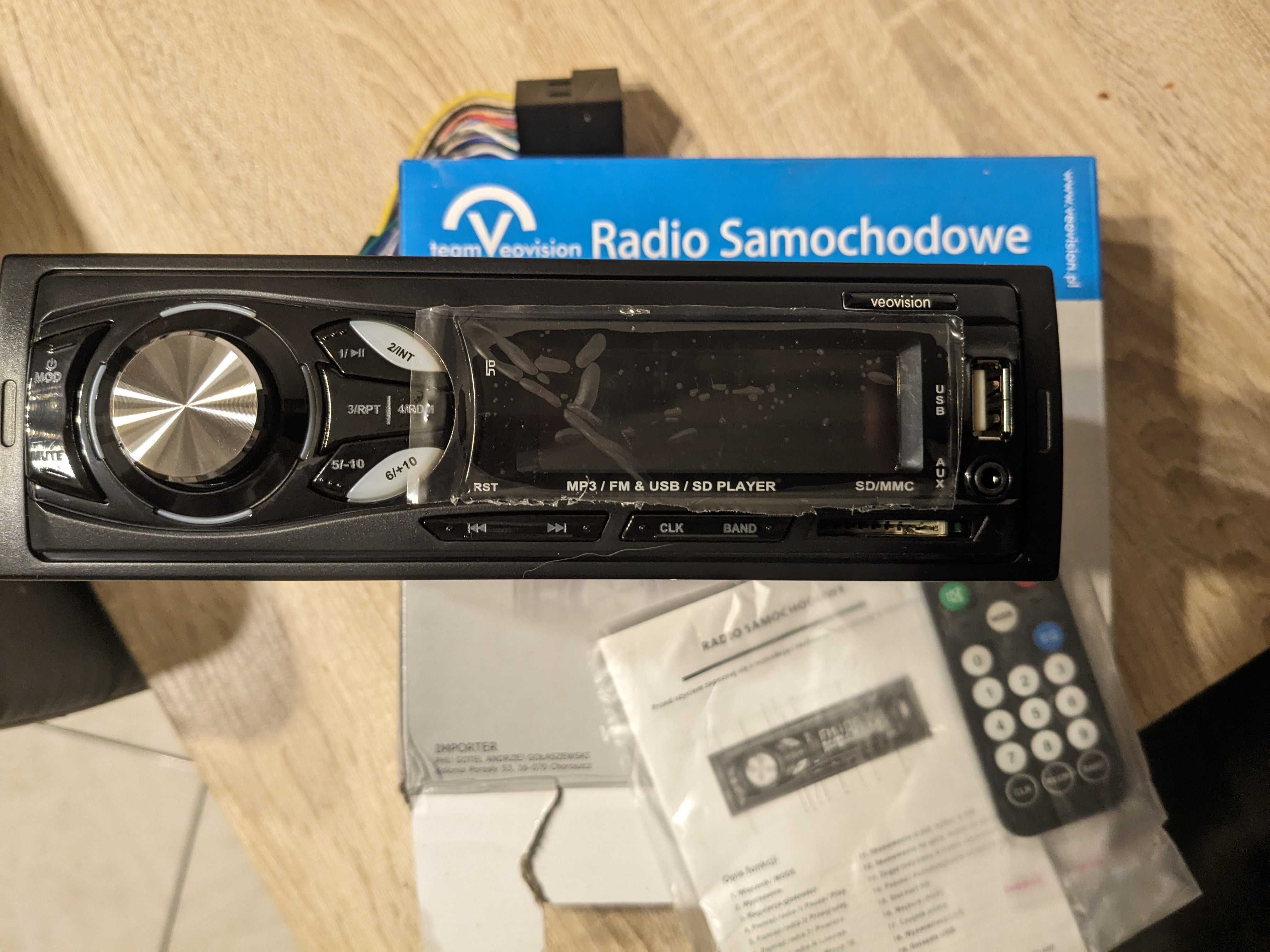 Radio samochodowe Veovision TRD 9016 (USB, SD, MMC, AUX)