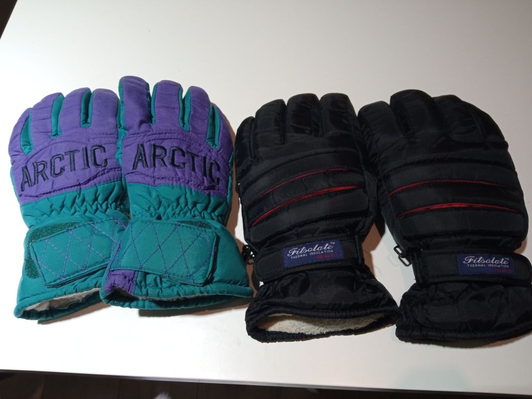 2 pary rękawiczek zimowych