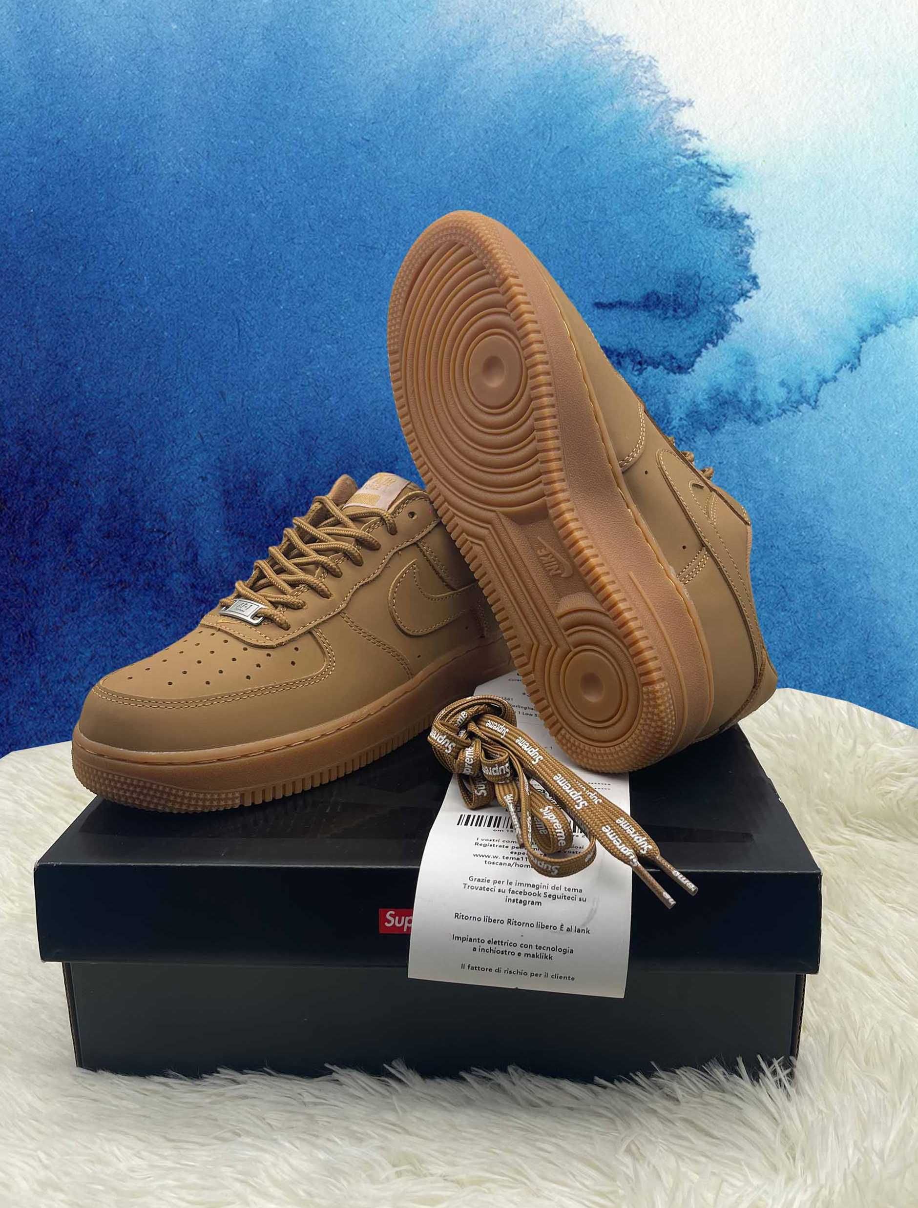 Nike Air Force 1 Low SP Supreme Wheat 42 EU / 8,5US / 26,5 CM