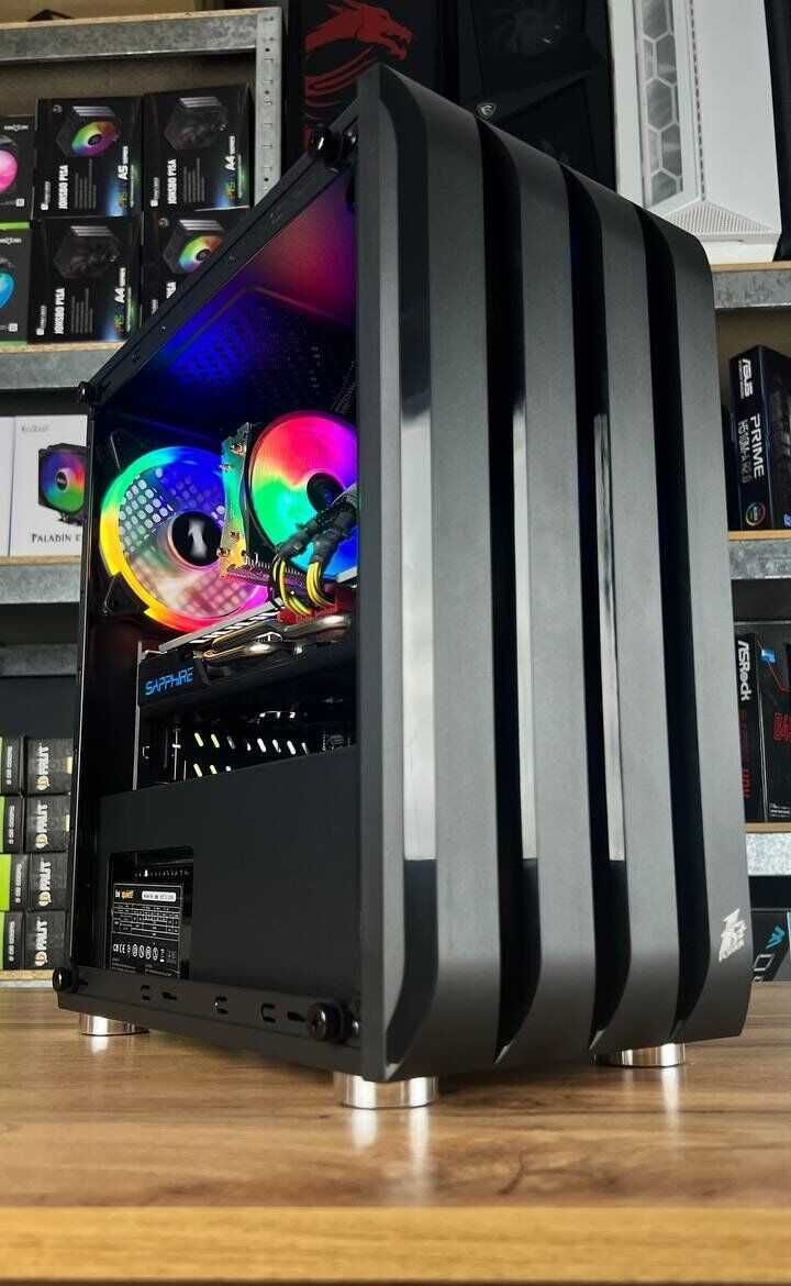 Геймерський КОРПУС ПК + RGB кулер в комплекті, MicroATX, MiniITX