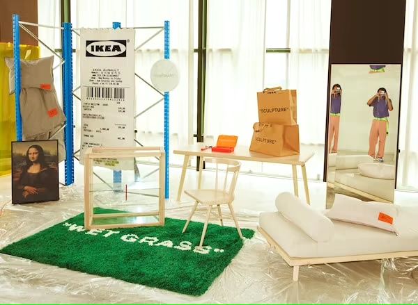 Tapete IKEA × Off-White by Virgil Abloh, MARKERAD - original