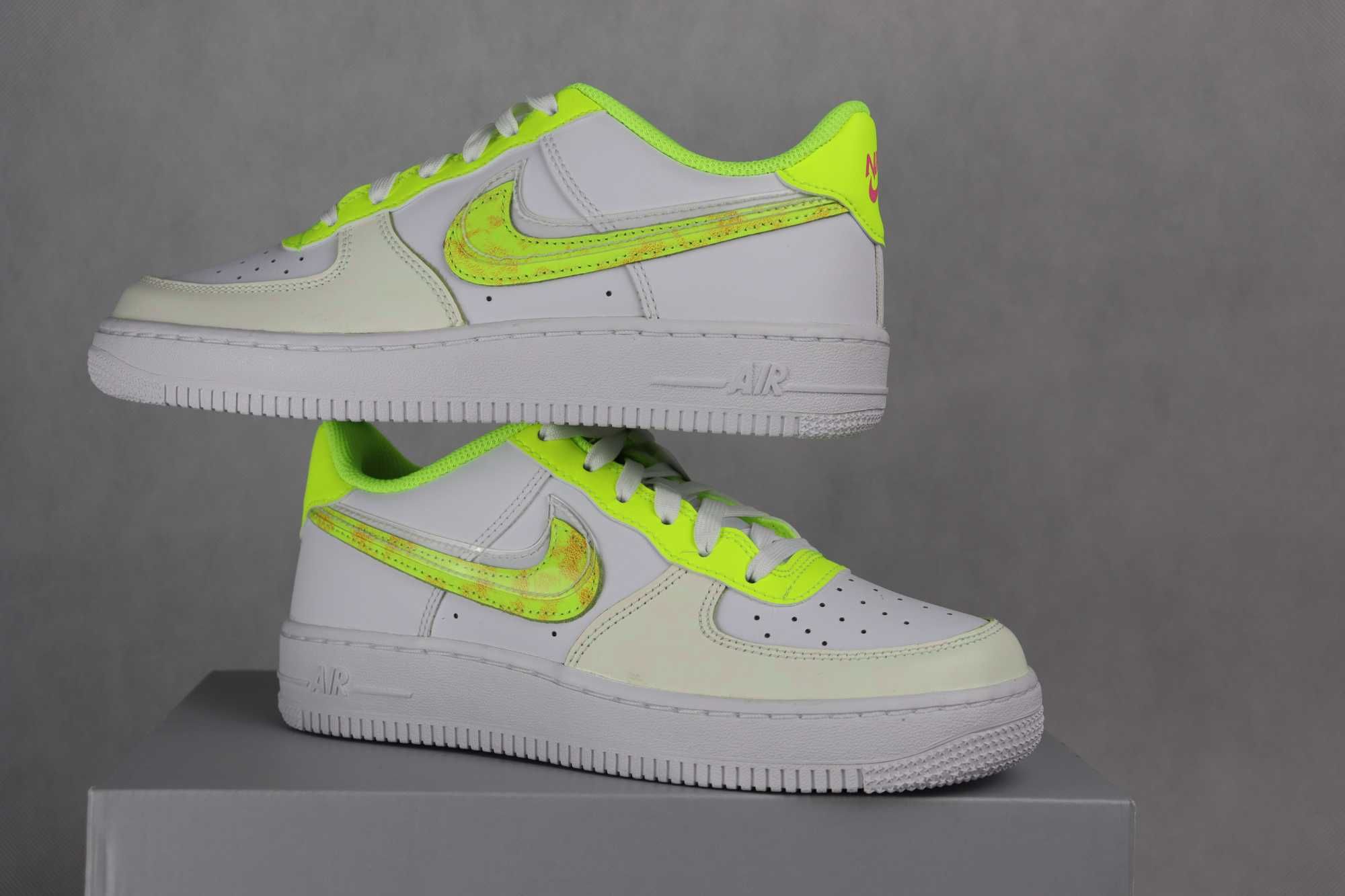 Nike Air Force 1 Low White Citrin 39 *NOWE*