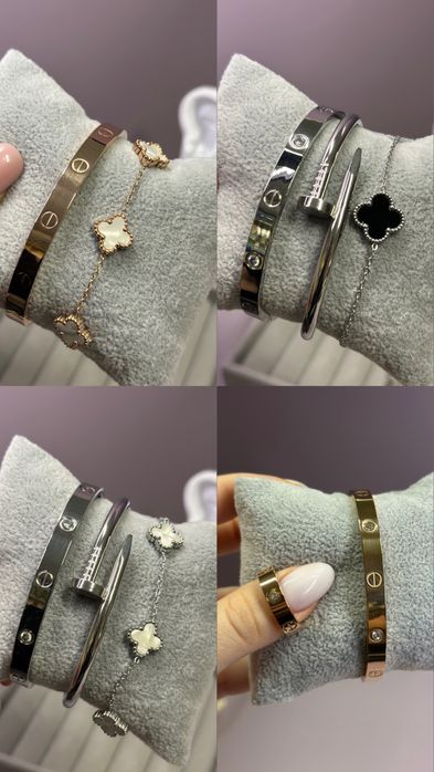 Браслет в стилі картьє LOVe, каблучка лав, жорсткий браслет, цвях