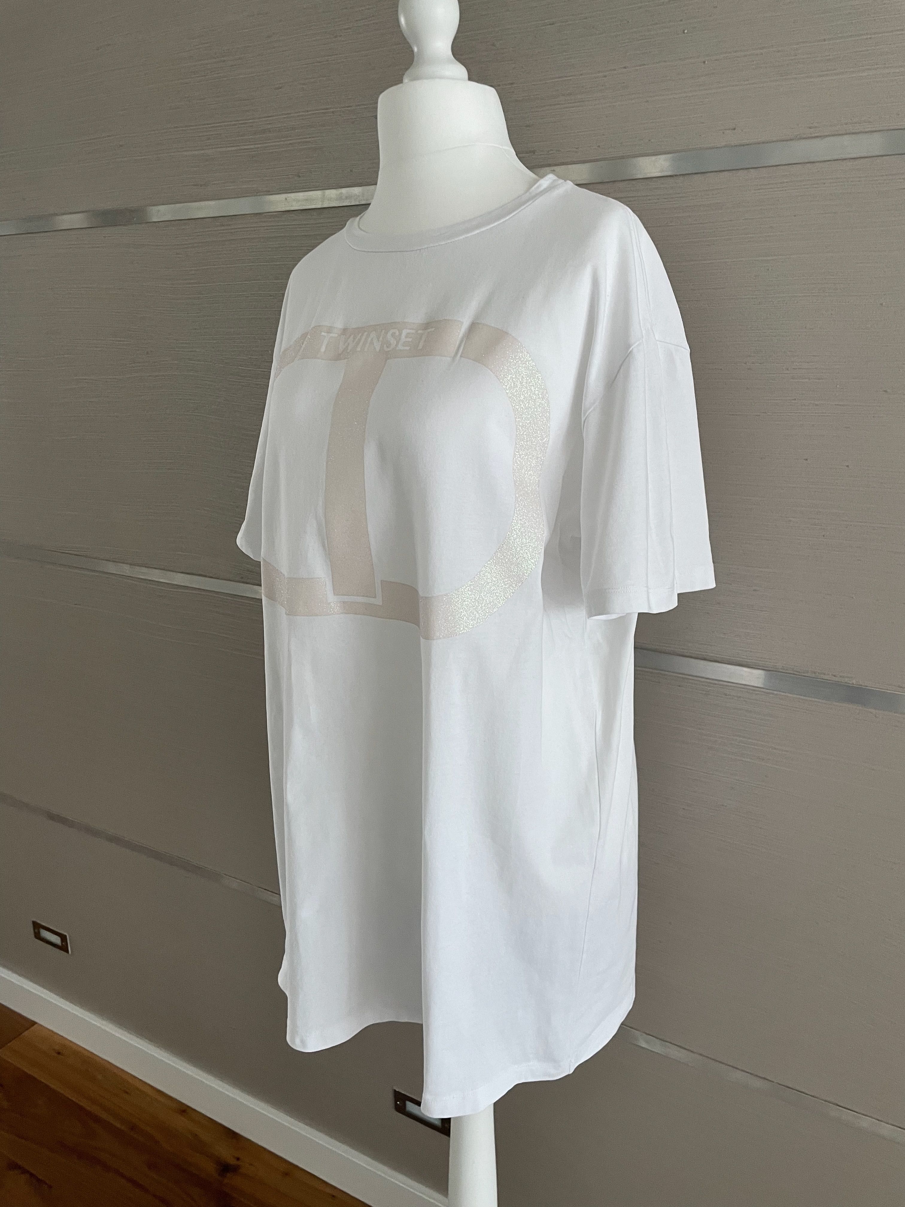 biała długa bluzka TWINSET r. M/ L