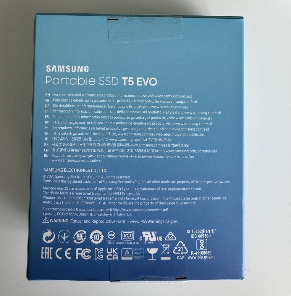 Dysk zewnętrzny SSD SAMSUNG T5 EVO Czarny 8TB