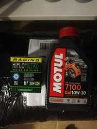 Olej Motul 10w30 + filtr