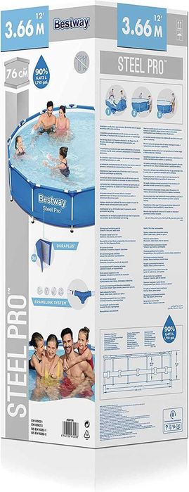 Basen BESTWAY Steel Pro 366 x 76 cm 6473 litrów