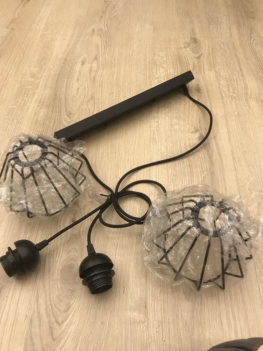 Lampy sufitowe czarne 4szt.