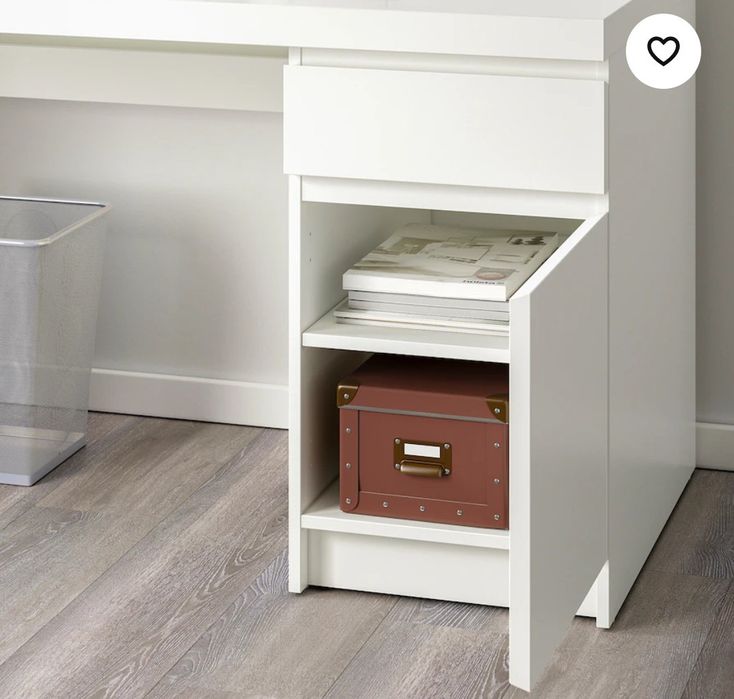 Secretária MALM branca, ikea