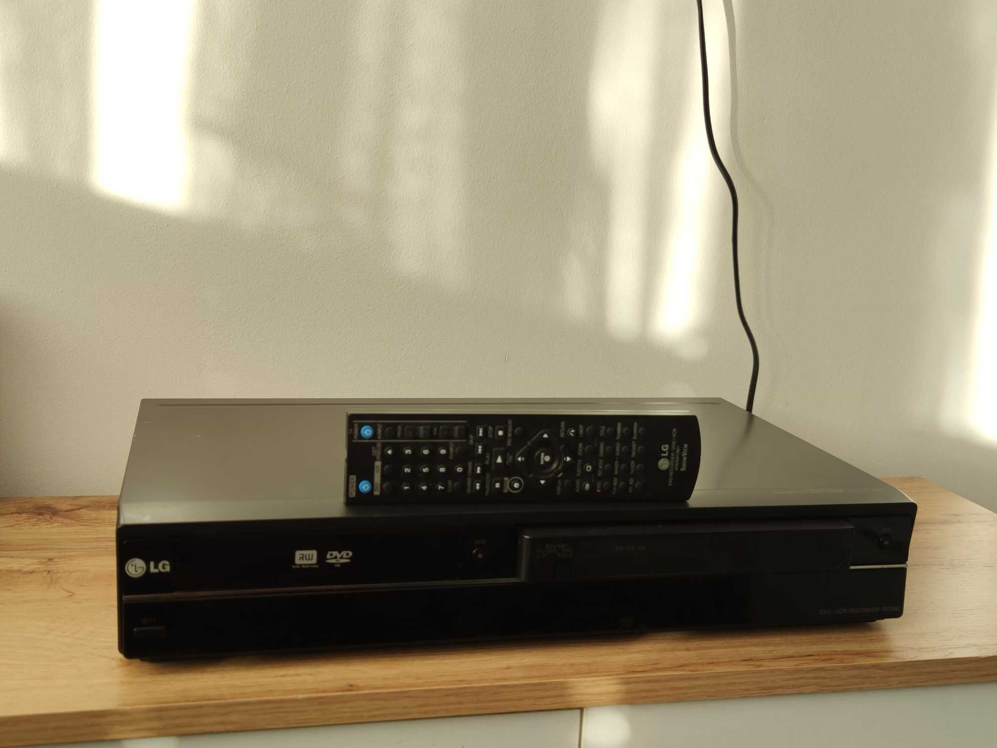 LG RC388 nagrywarka DVD/VHS combo HiFi + Pilot. Przegraj stare kasety