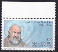 Watykan 1999 cena 1 zł kat.0,50€ -Padre Pio