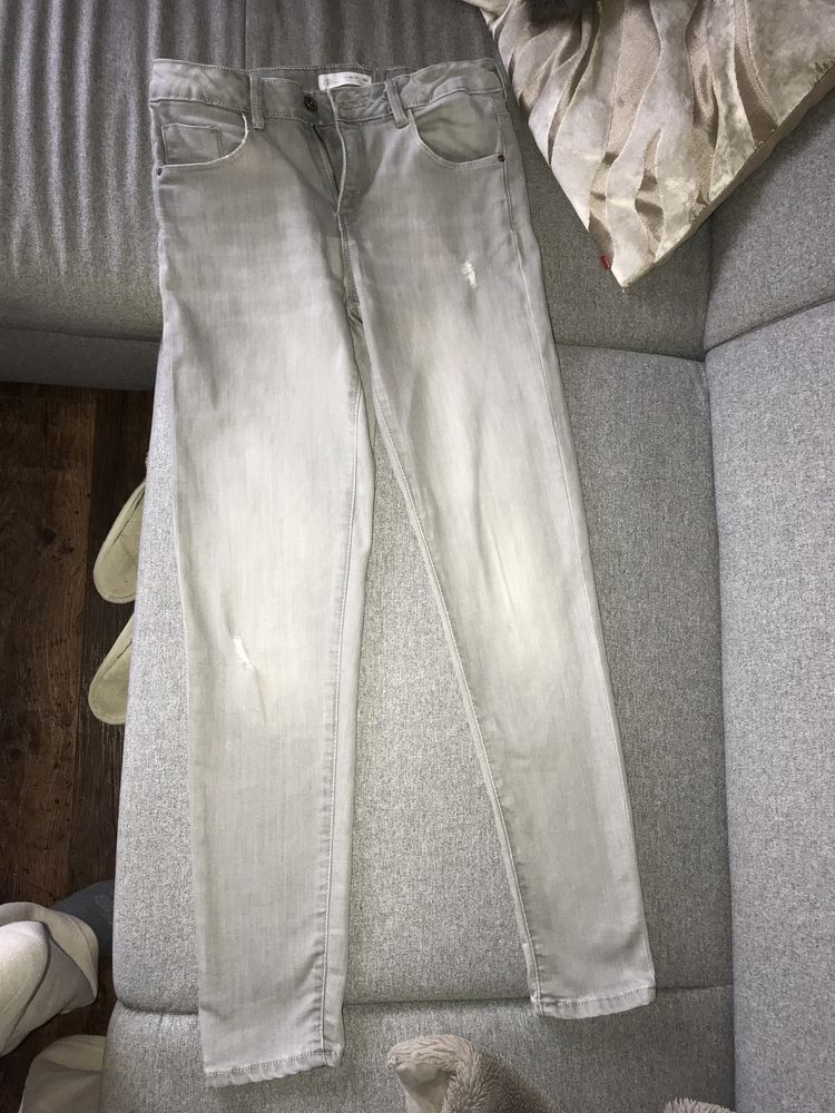 Zara spodnie jeans nowe 164