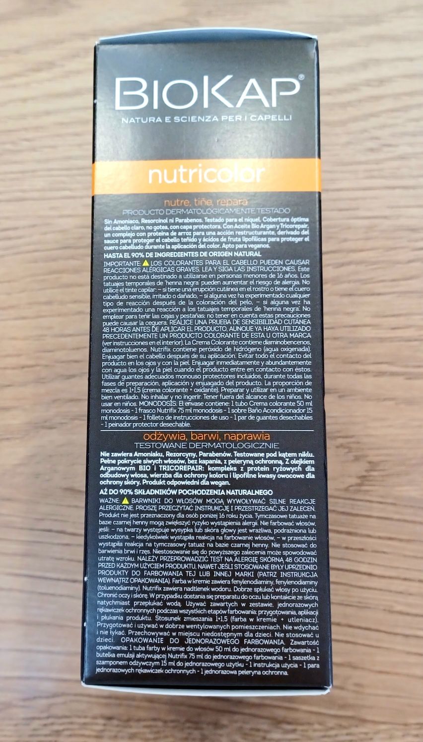Farba Biokap NOWA 6,0 Tytoniowy blond nutricolor