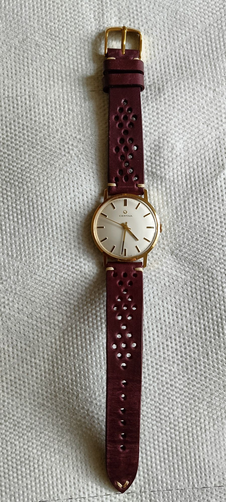 Zegarek Certina 18K Vitage 1973 rok.