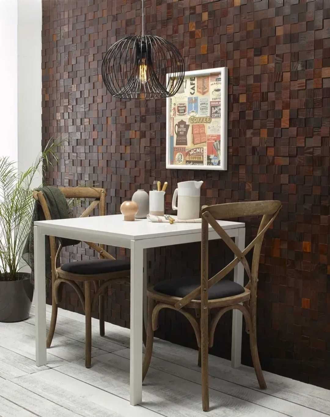 Painéis decorativos 3D de madeira para parede, painéis para parede