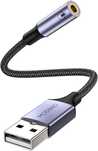 adapter audio zewnętrzna karta dźwiękowa moswag usb do 3,5 mm