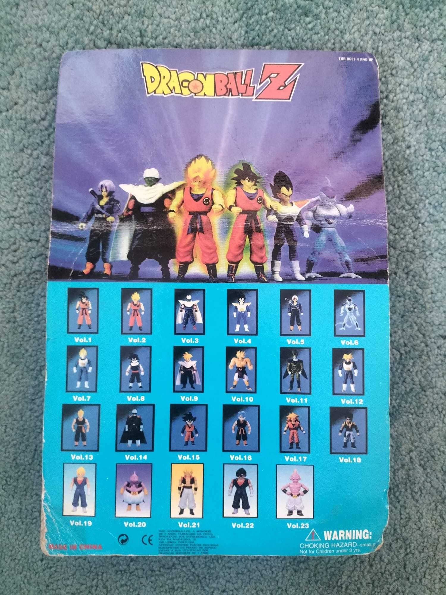 Brinquedos do Dragon Ball Z (colecionáveis) nas embalagens originais