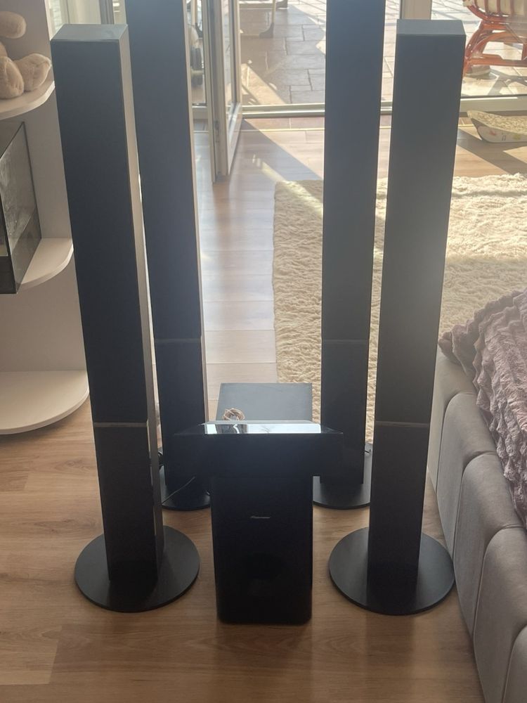 Продам Pioneer vsx 321 с колонками,пассивным саббуфером pioneer