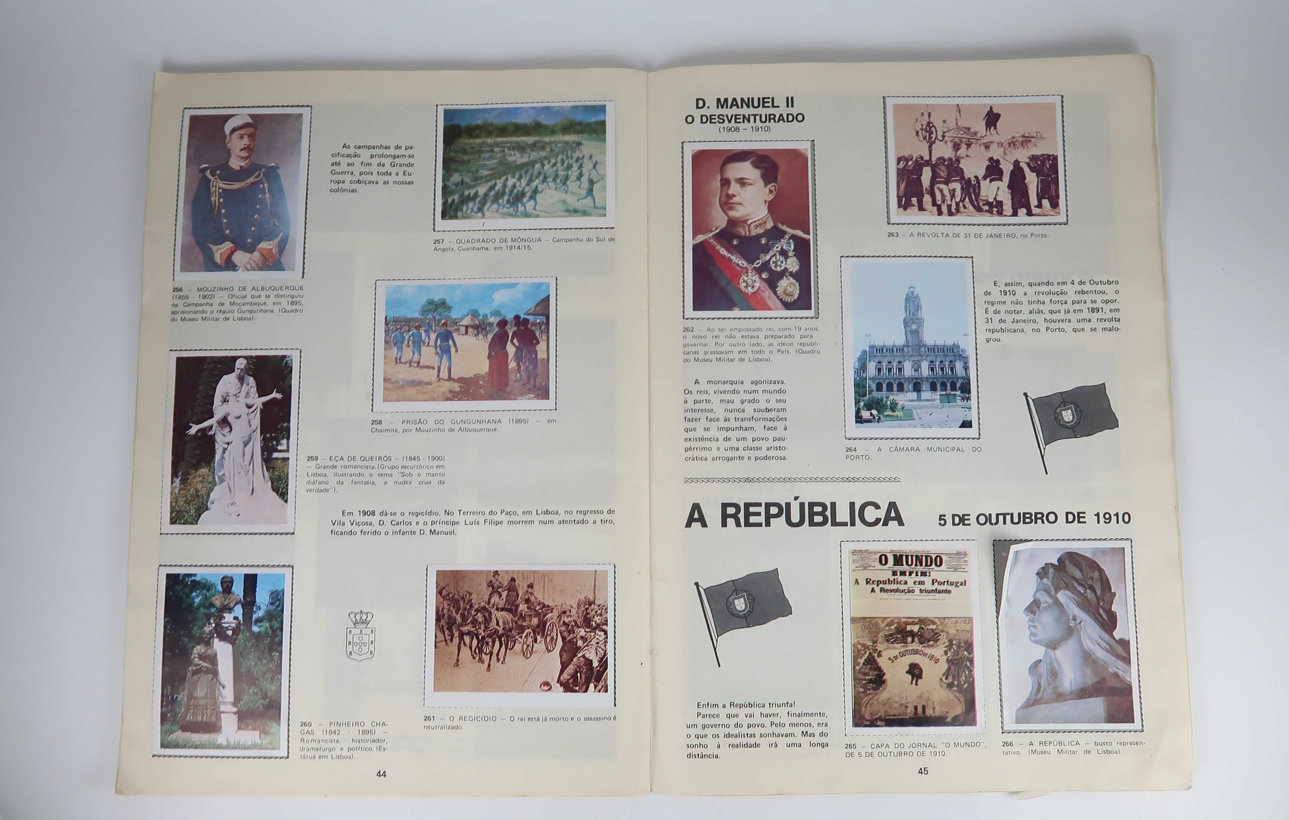 Caderneta Historia de Portugal, pré-história aos nosso dias (COMPLETA)