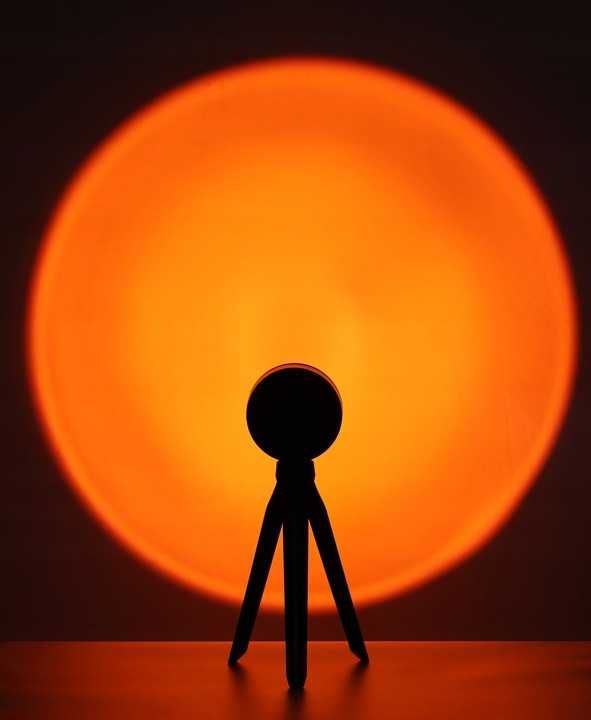 Lampa LED antydepresyjna Zachód słońca S czarny
