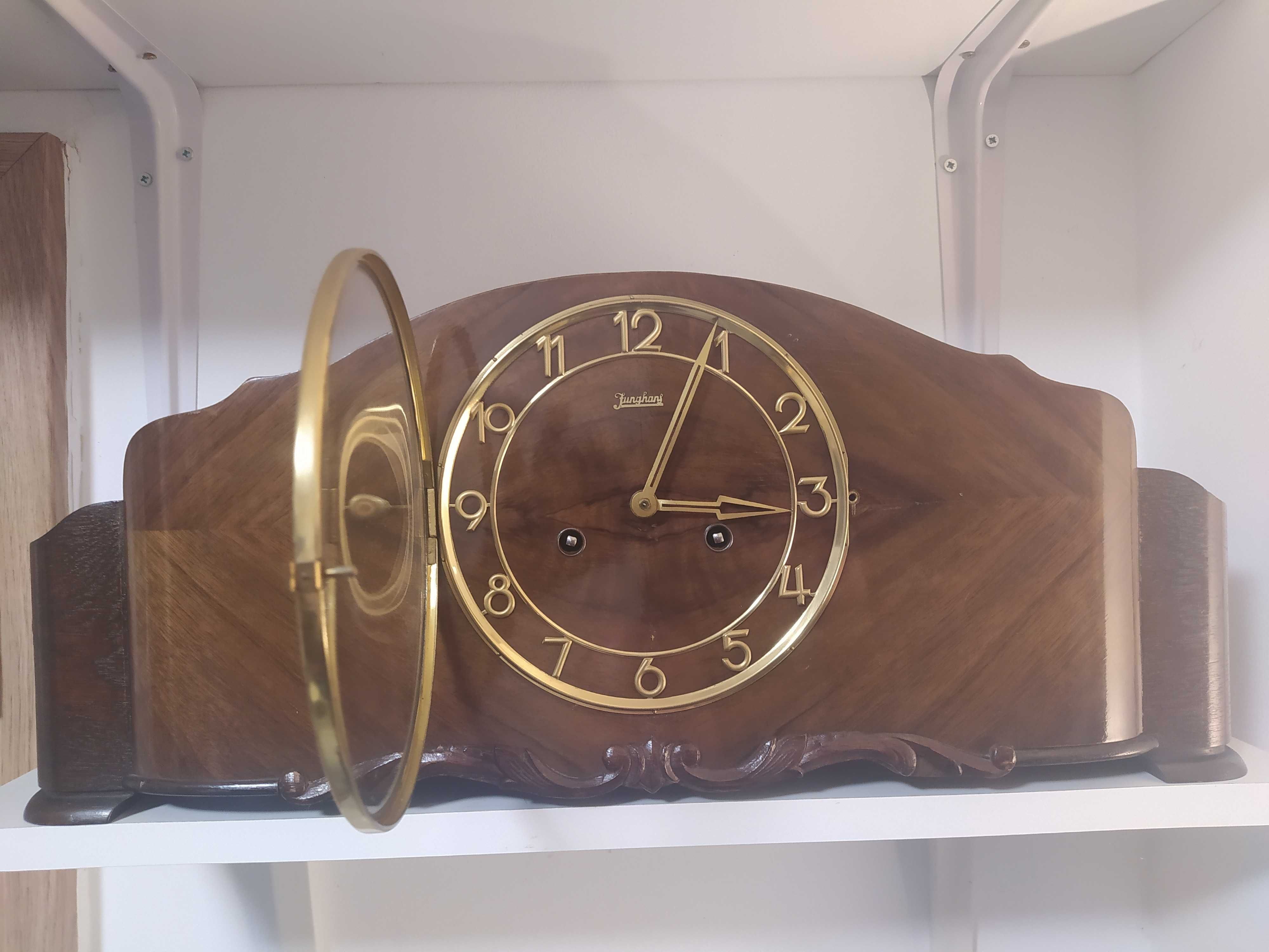 Zegar kominkowy Junghans art deco sygnowany