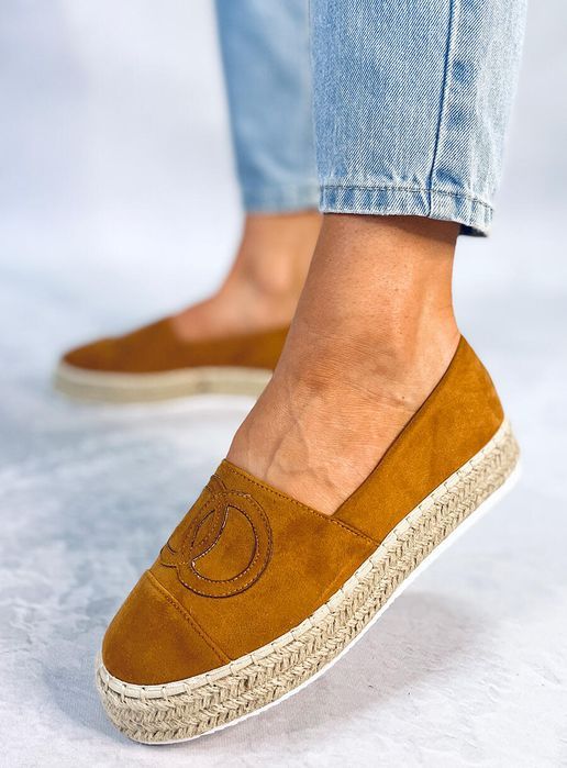 Espadryle Chanelki Wela Camel