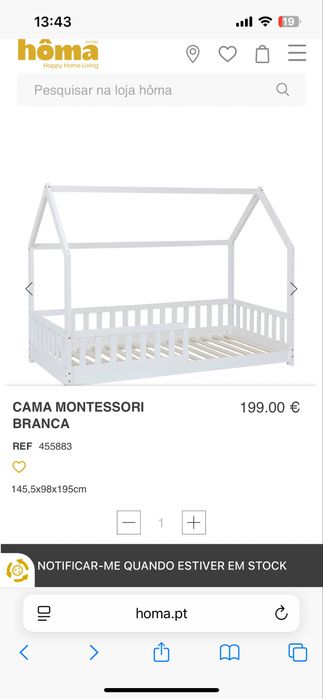 Cama montessori + colchao