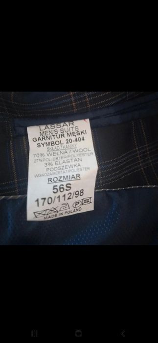 garnitur męski Lassar 56S