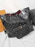 Torba duza neverfull damska Louis vuitton kratka LV czarna nowość