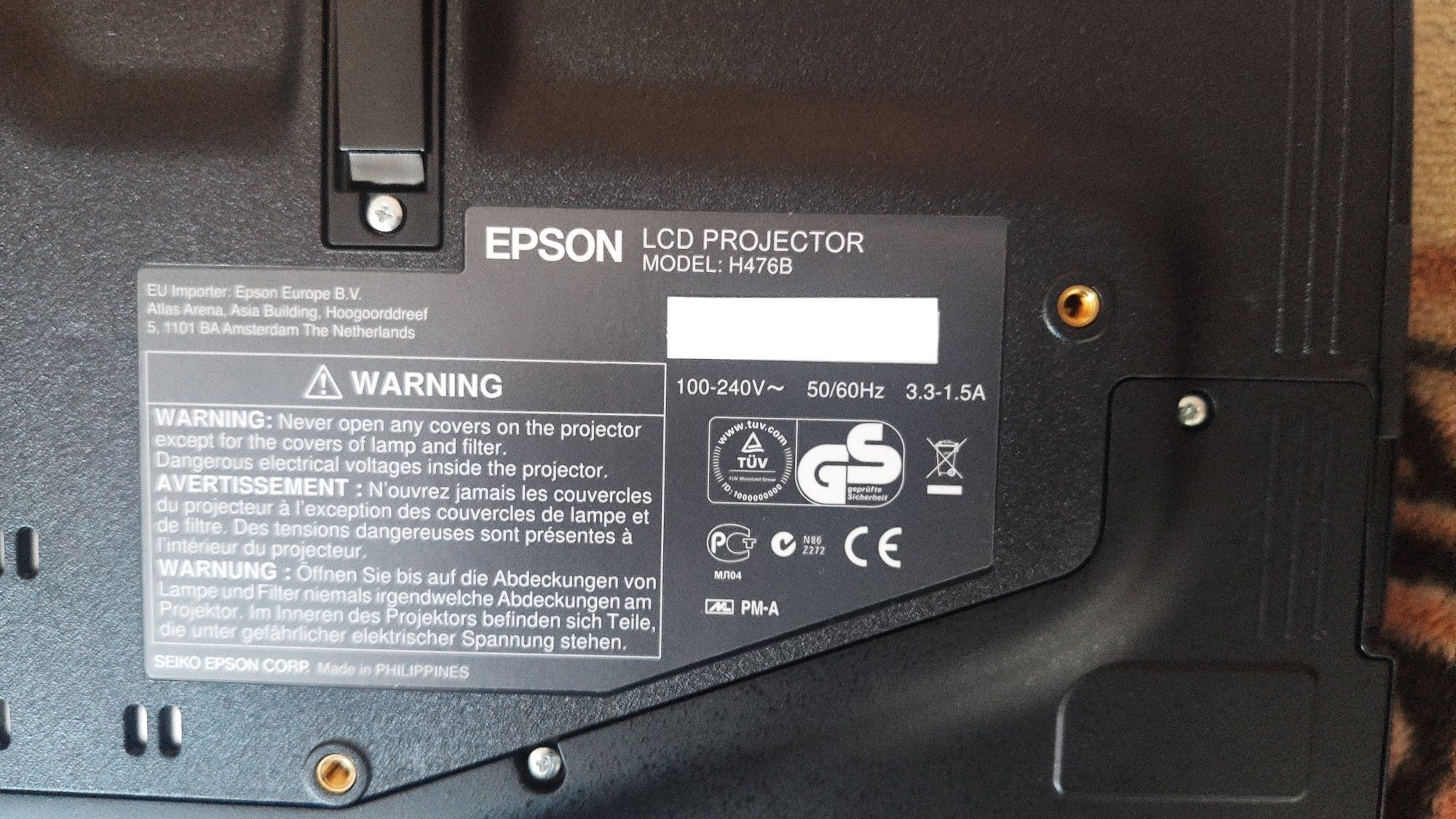 Rzutnik Epson H476B stan bdb