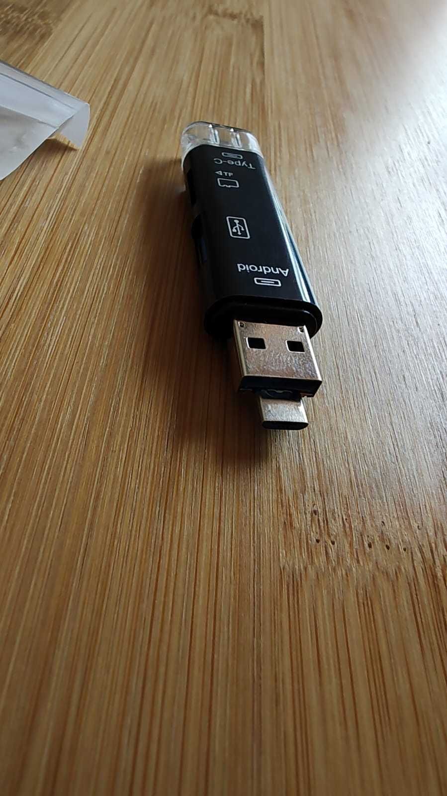 Leitor adaptador USB OTG 4 em 1 - NOVO