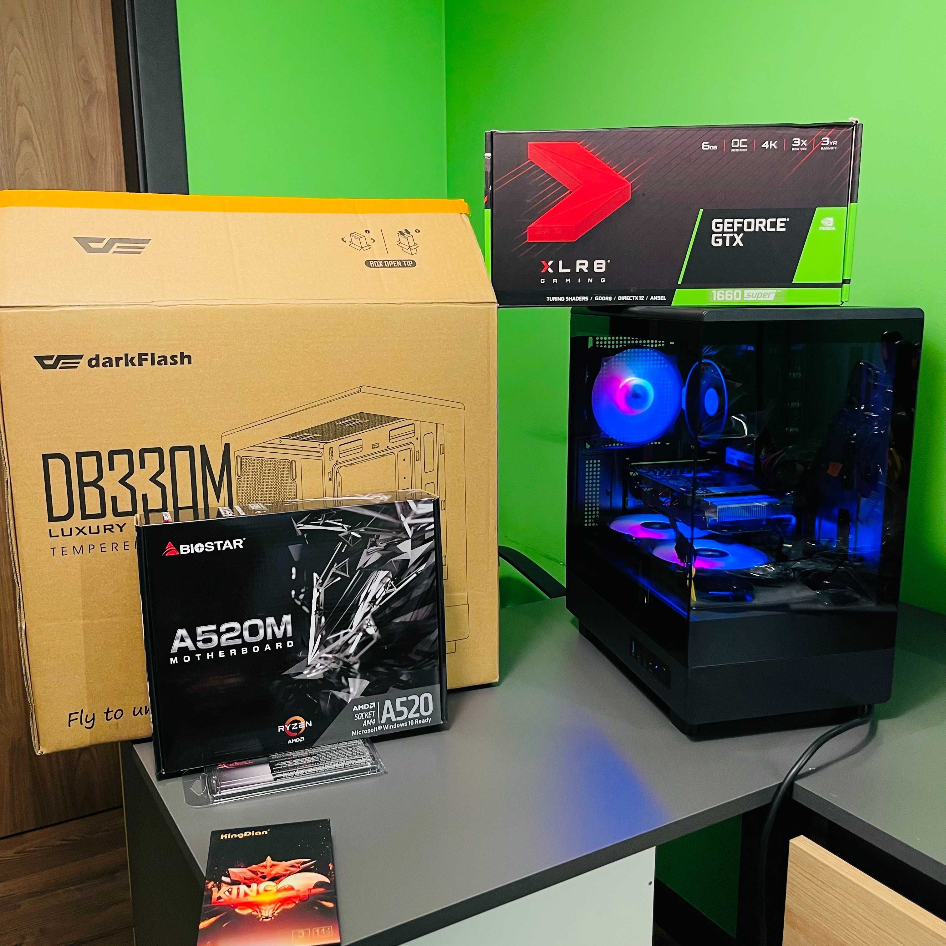 PC Ryzen 3 3100, GTX 1660 Super 6GB, 16GB DDR4